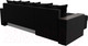 Миниатюра изображения товара Диван угловой Лига Диванов Дубай лайт левый (микровельвет черный)
