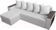 Миниатюра изображения товара Диван угловой Лига Диванов Дубай лайт левый (экокожа белый)