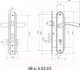Миниатюра изображения товара Замок врезной БУЛАТ Номос ЗВ4-3.03.03  (графит)