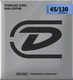 Миниатюра изображения товара Струны для бас-гитары Dunlop Manufacturing DBSBN45130T