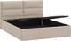Миниатюра изображения товара Двуспальная кровать ТриЯ Глосс универсальный тип 1 с ПМ 160x200 (микровелюр Wellmart Dark Beige)