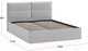 Миниатюра изображения товара Двуспальная кровать ТриЯ Глосс универсальный тип 1 с ПМ 160x200 (велюр Confetti Silver)