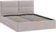 Миниатюра изображения товара Двуспальная кровать ТриЯ Глосс универсальный тип 1 с ПМ 160x200 (велюр Confetti Smoke)