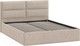 Миниатюра изображения товара Двуспальная кровать ТриЯ Глосс универсальный тип 1 160x200 (микровелюр Wellmart Dark Beige)