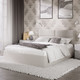 Миниатюра изображения товара Двуспальная кровать ТриЯ Глосс универсальный тип 1 160x200 (велюр Confetti Cream)