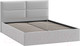 Миниатюра изображения товара Двуспальная кровать ТриЯ Глосс универсальный тип 1 160x200 (велюр Confetti Silver)