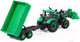 Миниатюра изображения товара Трактор игрушечный Полесье С бортовым прицепом и ковшом инерционный / 94650 (зеленый)