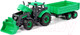 Миниатюра изображения товара Трактор игрушечный Полесье С бортовым прицепом и ковшом инерционный / 94650 (зеленый)
