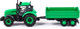 Миниатюра изображения товара Трактор игрушечный Полесье С бортовым прицепом инерционный / 94605 (зеленый)