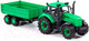 Миниатюра изображения товара Трактор игрушечный Полесье С бортовым прицепом инерционный / 94605 (зеленый)