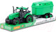 Миниатюра изображения товара Трактор игрушечный Полесье С прицепом для перевозки животных инерционный / 94643 (зеленый)