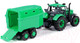 Миниатюра изображения товара Трактор игрушечный Полесье С прицепом для перевозки животных инерционный / 94643 (зеленый)