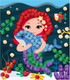 Миниатюра изображения товара Набор для творчества Десятое королевство Аппликация из тишью Русалка / 04634