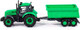 Миниатюра изображения товара Трактор игрушечный Полесье С прицепом / 94186 (зеленый)