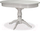 Миниатюра изображения товара Обеденный стол Мебелик Тарун 4 (белый/серебристый)