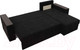 Миниатюра изображения товара Диван угловой Лига Диванов Дубай лайт универсальный / 114170 (микровельвет черный)