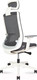 Миниатюра изображения товара Кресло офисное Norden Ruby / CH-312A-W-GG (белый/серый/серый)