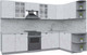 Миниатюра изображения товара Кухонный гарнитур Интерлиния Берес 1.7x3.1 правая (дуб полярный/серый каспий)