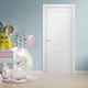 Миниатюра изображения товара Дверь межкомнатная SMART Норд 90x200 (белый шелк)