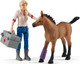 Миниатюра изображения товара Игровой набор Schleich Набор кобыла и жеребенок у врача / 42486