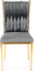 Миниатюра изображения товара Стул Halmar K436 (серый/золото)