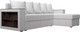 Миниатюра изображения товара Диван угловой Лига Диванов Дубай лайт универсальный / 114199 (экокожа белый)