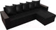 Миниатюра изображения товара Диван угловой Лига Диванов Дубай лайт правый / 114201 (экокожа черный)