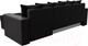 Миниатюра изображения товара Диван угловой Лига Диванов Дубай лайт правый / 114201 (экокожа черный)