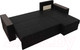 Миниатюра изображения товара Диван угловой Лига Диванов Дубай лайт правый / 114201 (экокожа черный)