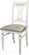 Миниатюра изображения товара Стул Мебелик Анри (белый/серебристый/атина серебристый)