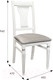 Миниатюра изображения товара Стул Мебелик Анри (белый/серебристый/атина серебристый)