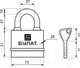 Миниатюра изображения товара Замок навесной БУЛАТ ВС 3-Н75 ПЛ 5 ключей