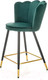 Миниатюра изображения товара Стул барный Halmar H106 (темно-зеленый/черный/золото)
