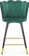 Миниатюра изображения товара Стул барный Halmar H106 (темно-зеленый/черный/золото)