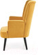 Миниатюра изображения товара Кресло мягкое Halmar Delgado (горчичный/черный)