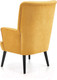 Миниатюра изображения товара Кресло мягкое Halmar Delgado (горчичный/черный)