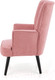 Миниатюра изображения товара Кресло мягкое Halmar Delgado (розовый/черный)