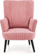 Миниатюра изображения товара Кресло мягкое Halmar Delgado (розовый/черный)