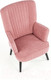 Миниатюра изображения товара Кресло мягкое Halmar Delgado (розовый/черный)