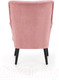 Миниатюра изображения товара Кресло мягкое Halmar Delgado (розовый/черный)