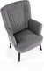 Миниатюра изображения товара Кресло мягкое Halmar Delgado (серый/черный)