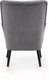 Миниатюра изображения товара Кресло мягкое Halmar Delgado (серый/черный)