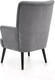 Миниатюра изображения товара Кресло мягкое Halmar Delgado (серый/черный)