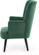 Миниатюра изображения товара Кресло мягкое Halmar Delgado (темно-зеленый/черный)