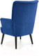 Миниатюра изображения товара Кресло мягкое Halmar Delgado (темно-синий/черный)