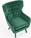 Миниатюра изображения товара Кресло мягкое Halmar Marvel (темно-зеленый/черный)