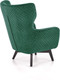 Миниатюра изображения товара Кресло мягкое Halmar Marvel (темно-зеленый/черный)