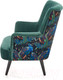 Миниатюра изображения товара Кресло мягкое Halmar Pagoni (темно-зеленый/черный)