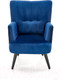 Миниатюра изображения товара Кресло мягкое Halmar Pagoni (темно-синий/черный)