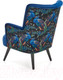 Миниатюра изображения товара Кресло мягкое Halmar Pagoni (темно-синий/черный)